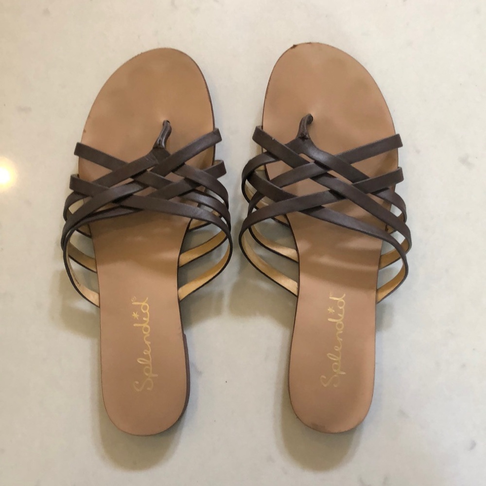 Splendid JoJo Toe Ring Sandal, brown, 7M